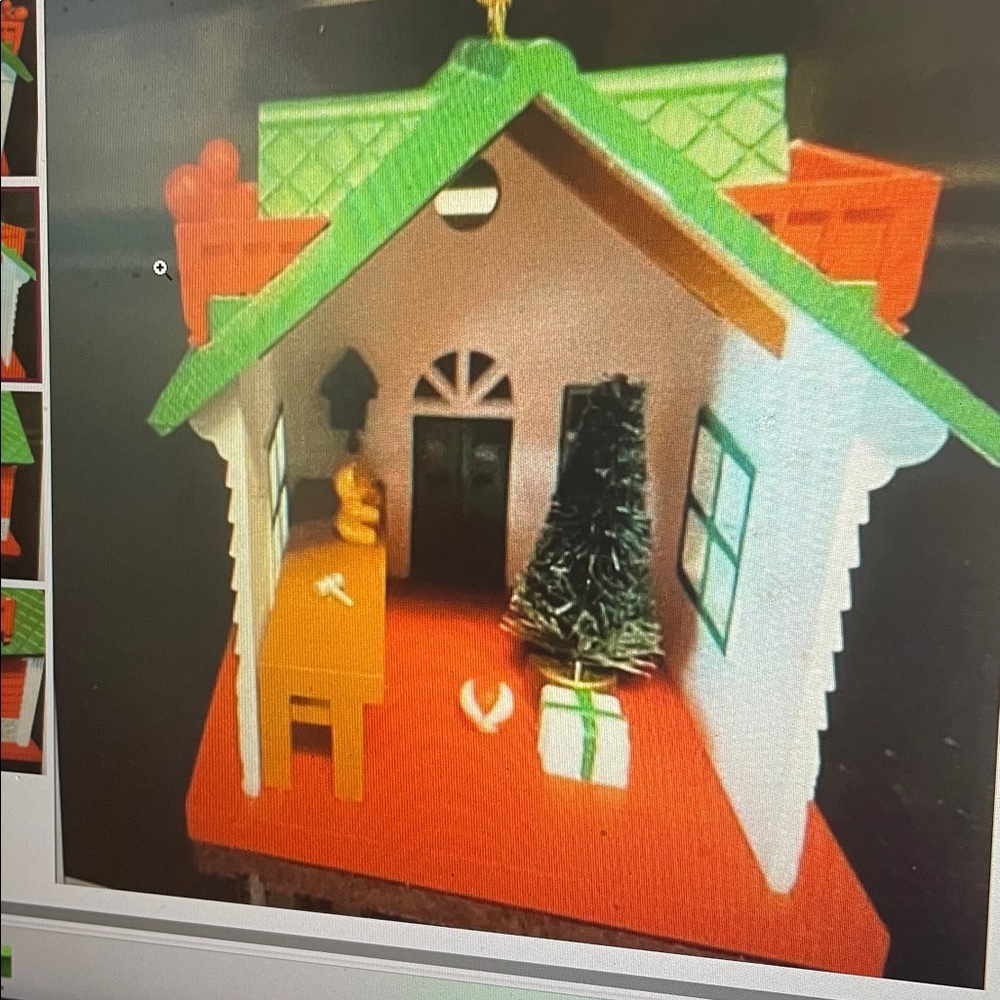VTG 1991 NATIONAL RENNOC Christmas HOUSE ornament - Picture 2 of 4